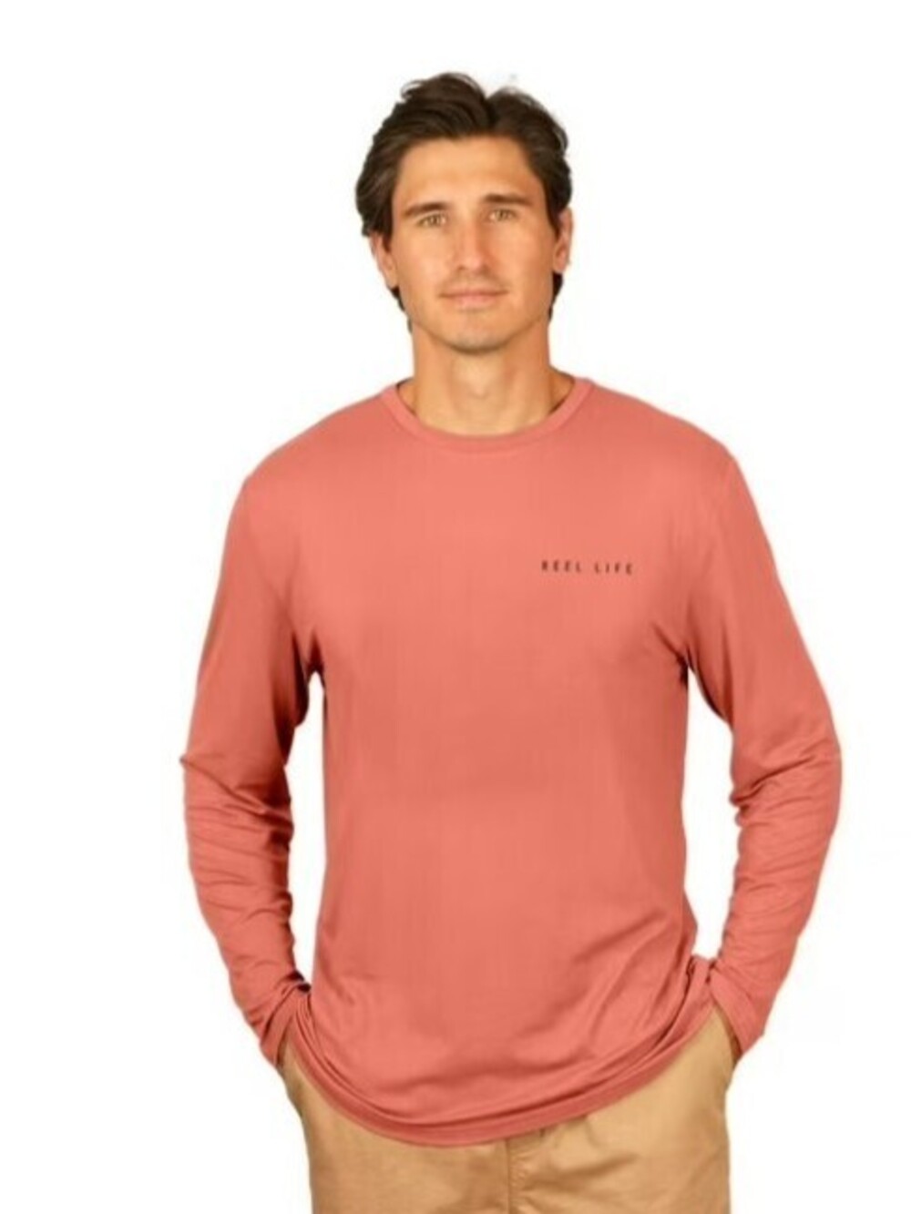 Reel Life Men's Long Sleeve UV T-Shirt Crab Graphic - M